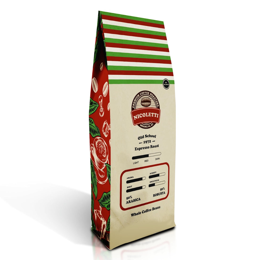 Nicoletti “Old School 1972” Espresso Roast [Whole Beans 2lb] Made in B