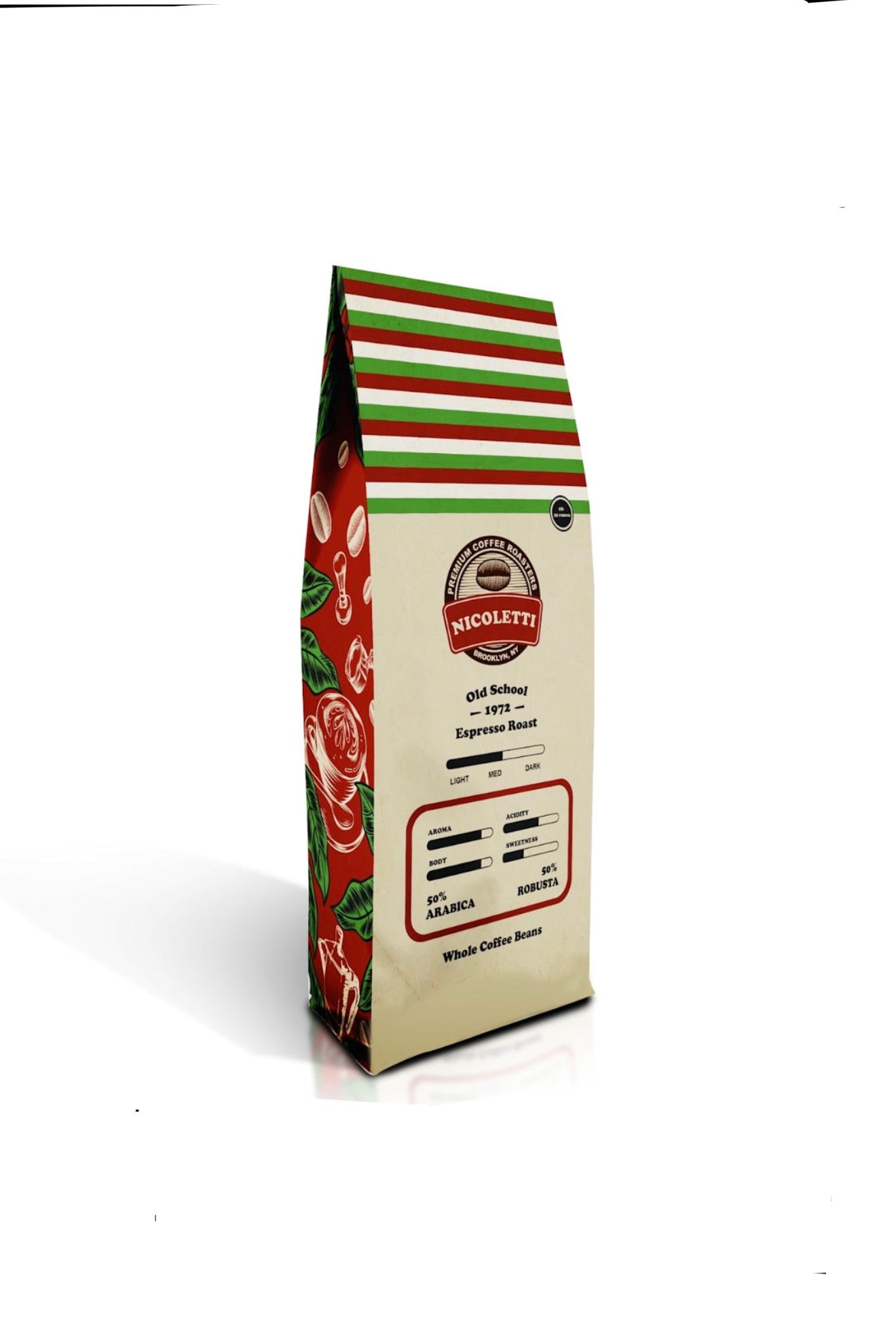 Nicoletti “Old School 1972” Espresso Roast [Whole Beans 2lb] Made in B
