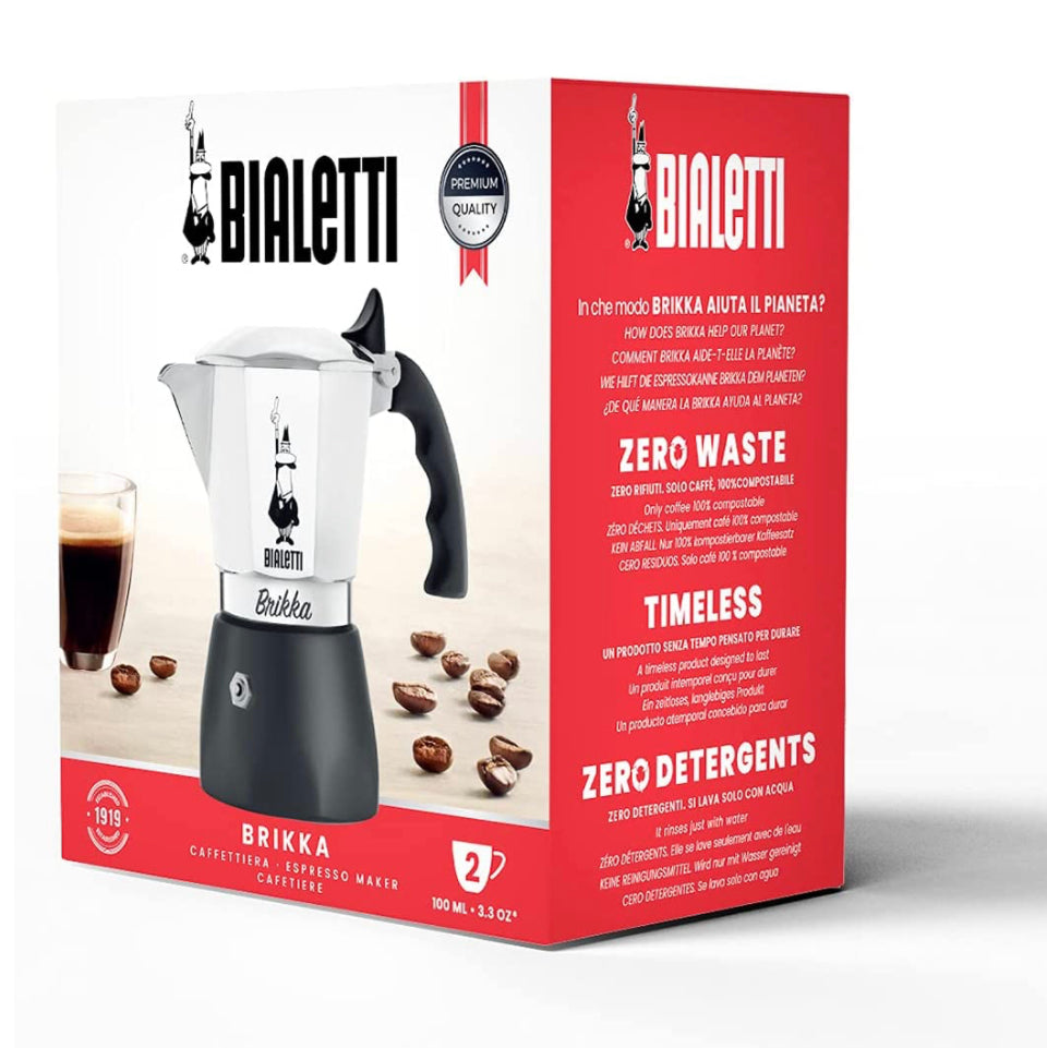 Bialetti - New Brikka, Moka Pot, the Only Stovetop Coffee Maker