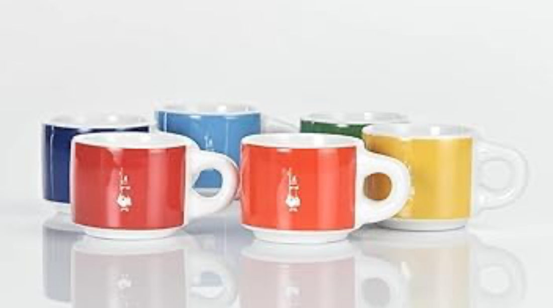 Bialetti, 6 Stacking Cups Color with Holding tower included