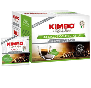 Kimbo Napoli Espresso Compostable ESE Pods, 100 Pods  (New Formula Bar)