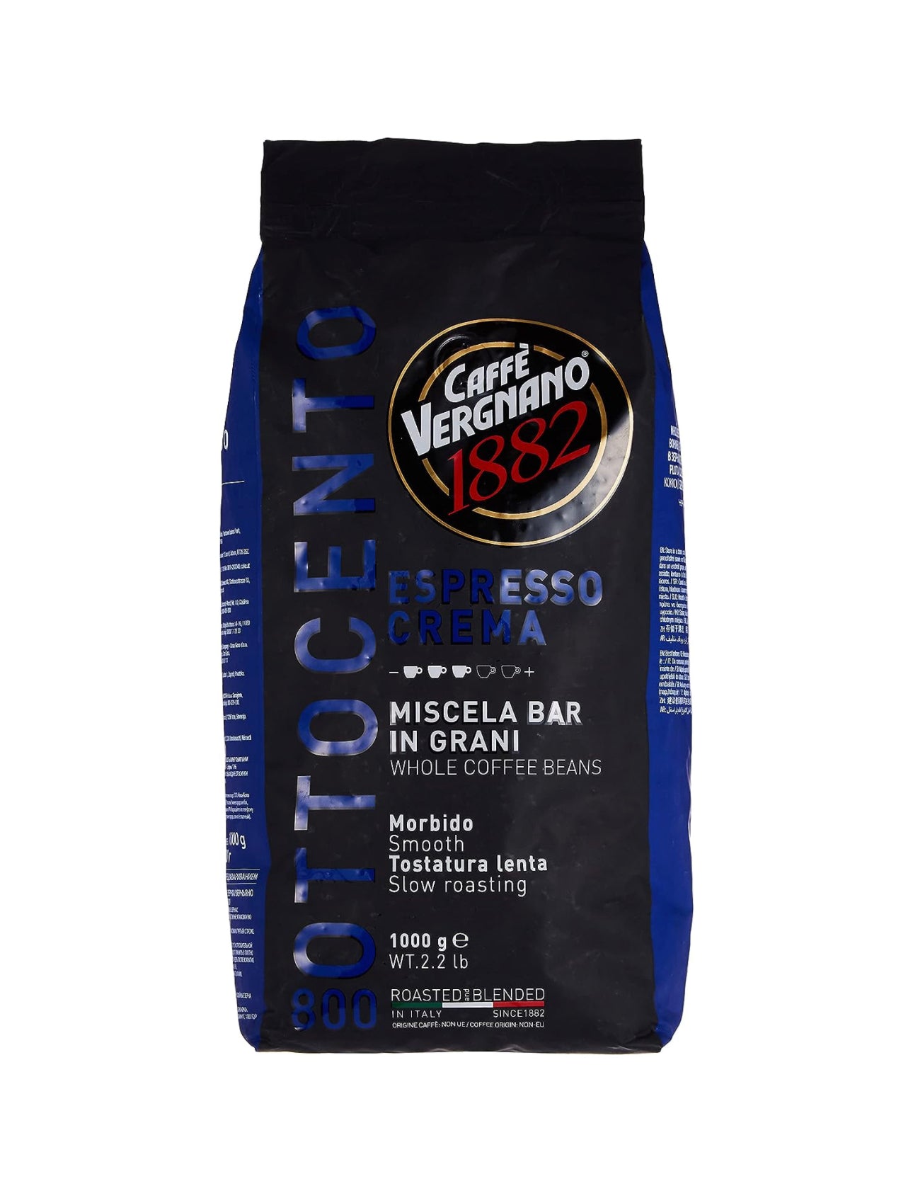 Caffe Vergnano 1882 Espresso Crema '800 Beans - 2.2 lb