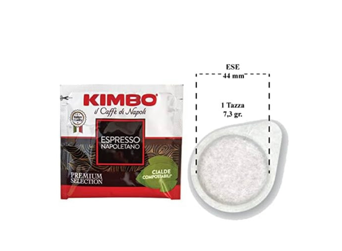 Kimbo Napoli Espresso ESE Compostable Coffee Pods [100/box]