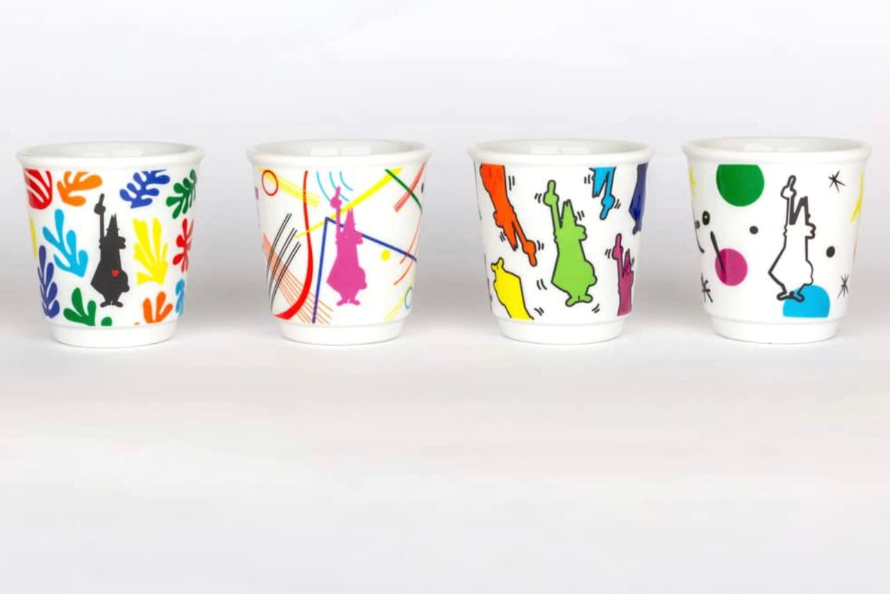 Bialetti Octagonal Espresso Cups, Set of 4 - Interismo Online Shop