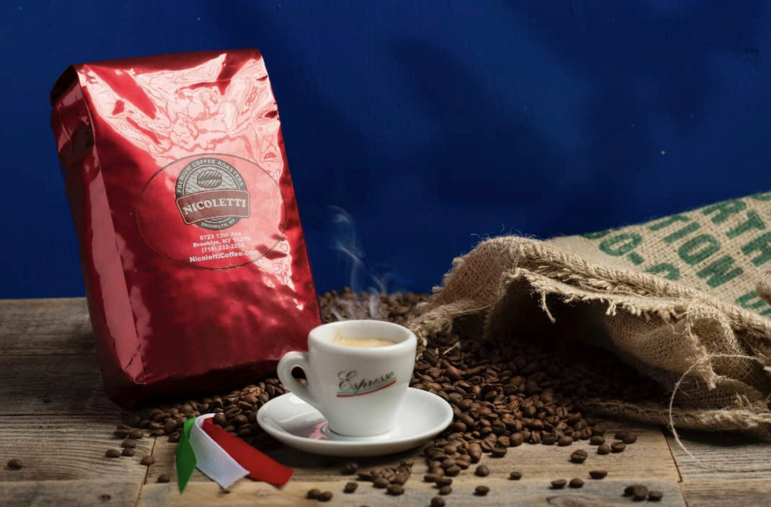 Nicoletti Coffee Espresso “Napoli Roast” 2lb Whole Beans (Made in Brooklyn NY since 1972) x 2 Bags